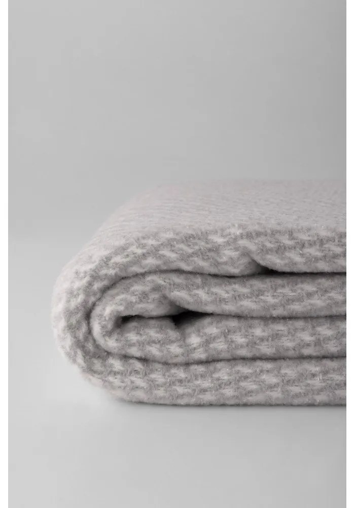 Светлосиво каре със съдържание на памук , 140 x 180 cm Ruby - Euromant