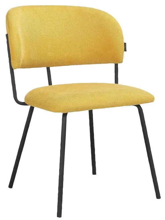 Жълти трапезни столове в комплект от 2 бр. Claudia – Støraa