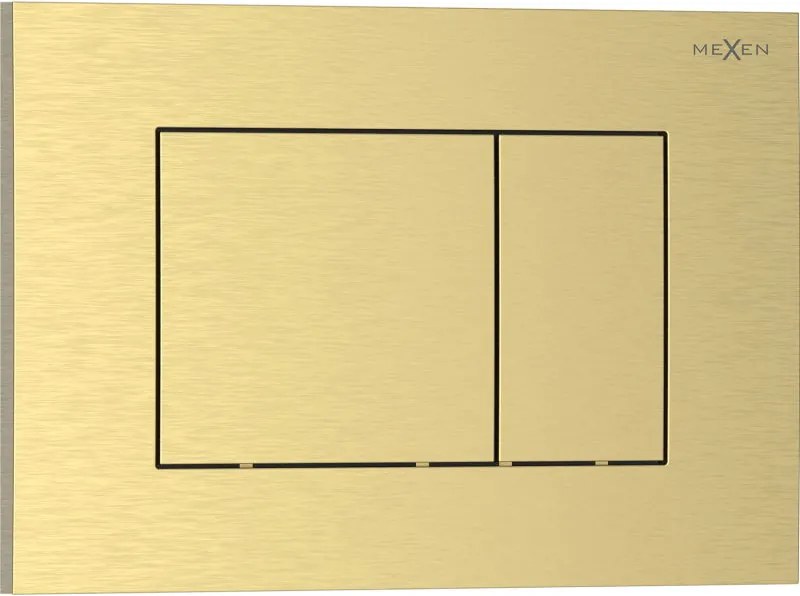 Mexen Tex 02 бутон за измиване, четкано злато - 6102-11