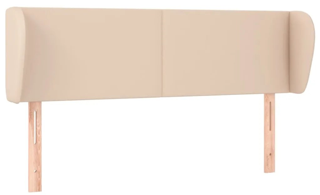 3116959 vidaXL Горна табла с уши, капучино,147x23x78/88 см, изкуствена кожа
