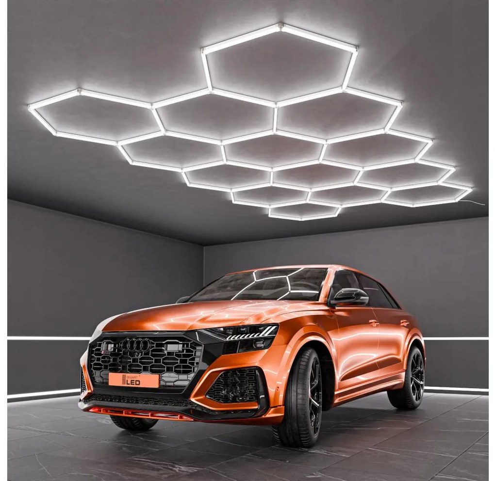 LED таванно осветително тяло LED/570W/85-265V 4000K 522x298 cm CRI 90 IP54 бяло