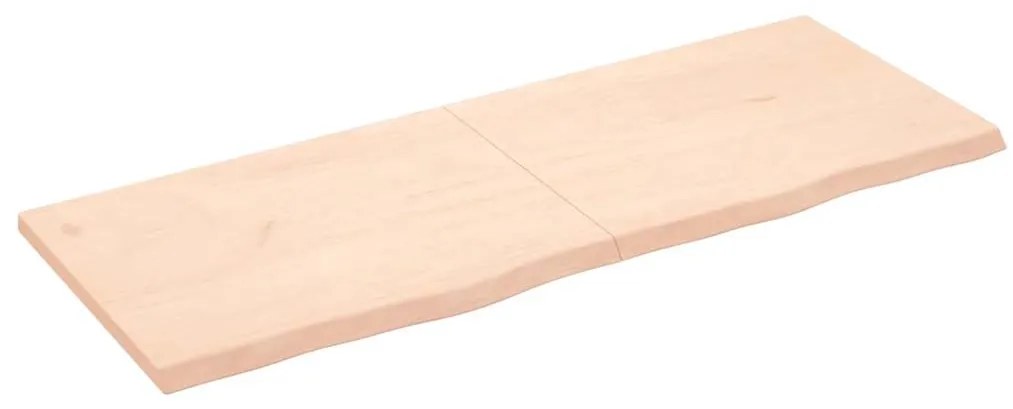 363594 vidaXL Стенен рафт, 160x60x(2-4) см, необработен масивен дъб