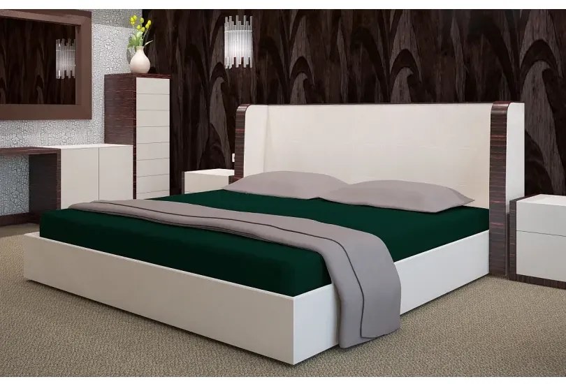 Хавлиен чаршаф с ластик - тъмнозелен Šírka: 200 cm | Dĺžka: 220 cm