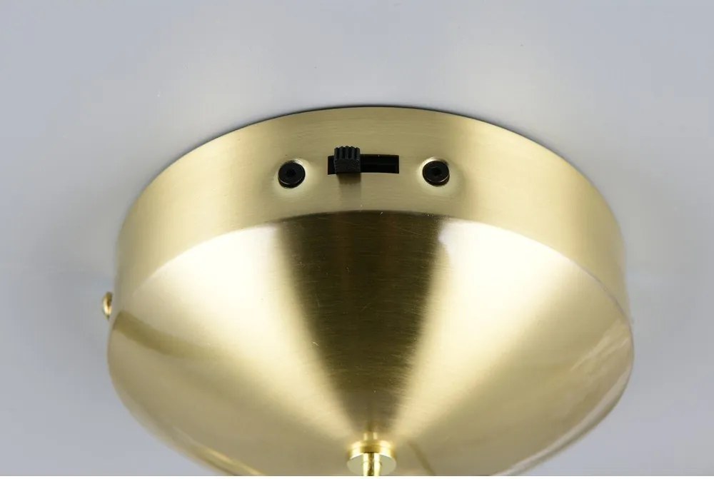 LED затъмняващо се висящо осветително тяло в месингов цвят Melita – Trio