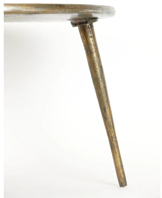 Метална кръгла масичка за кафе бронзова ø 67,5 cm Babina – Light &amp; Living