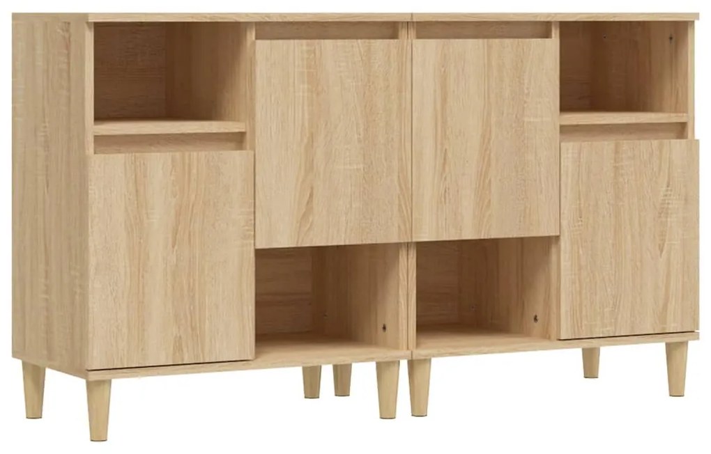 3185722 vidaXL Сайдборд, 2бр, дъб сонома, 60x35x70 см, инженерно дърво