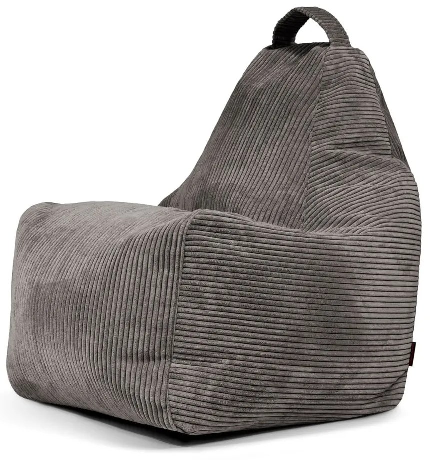 Тъмносив пуф от рипсено кадифе Play Amuse – SLOWDOWN