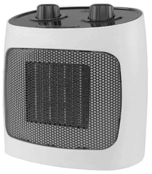 Керамична печка за отопление ELITE ECH-1373, 2000W, До 20 м2, 2 режима, Светлинен индикатор, Защита срещу преобръщане, Бял/черен