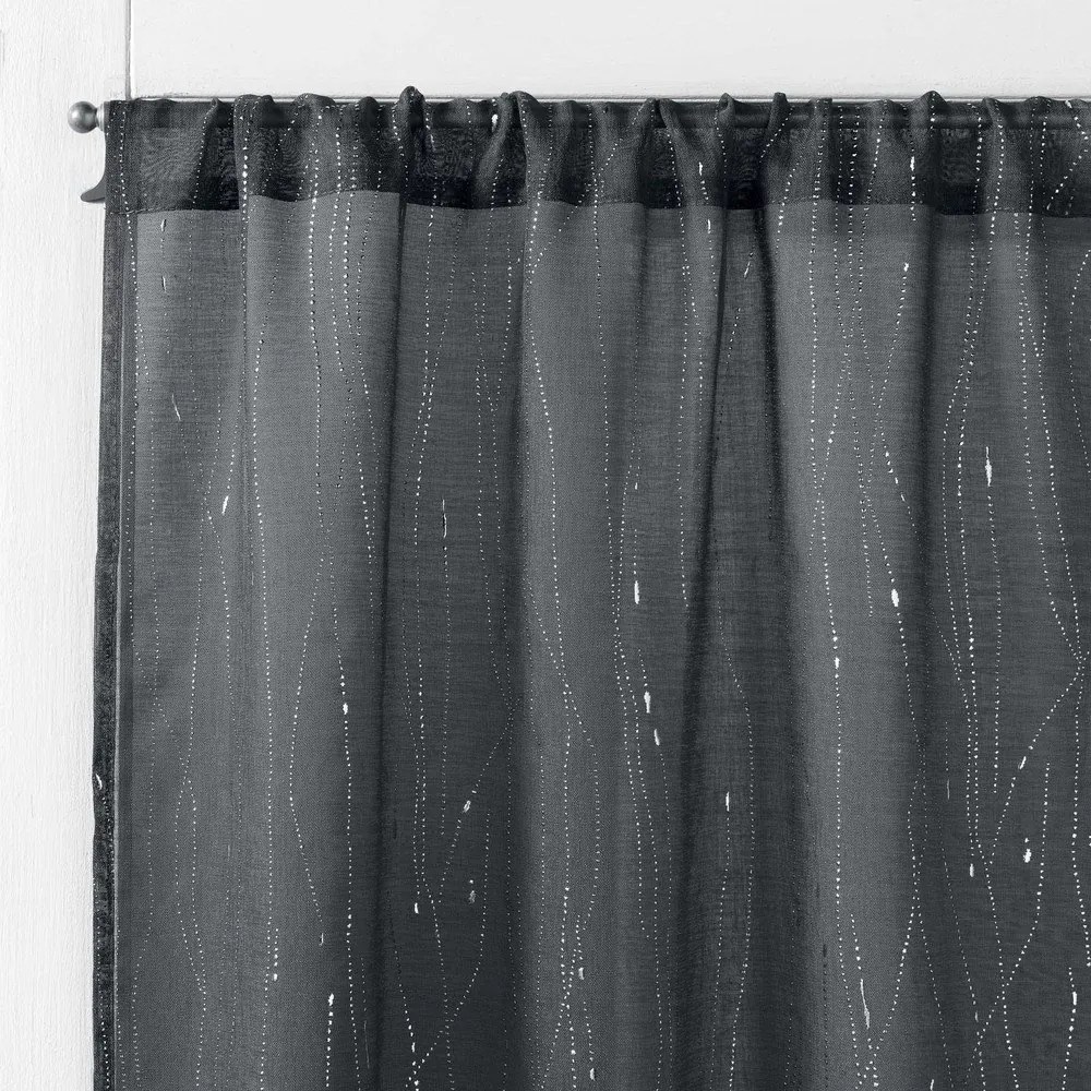 Антрацитни завеси в комплект от 2 бр. 70x200 cm Filiane – douceur d'intérieur