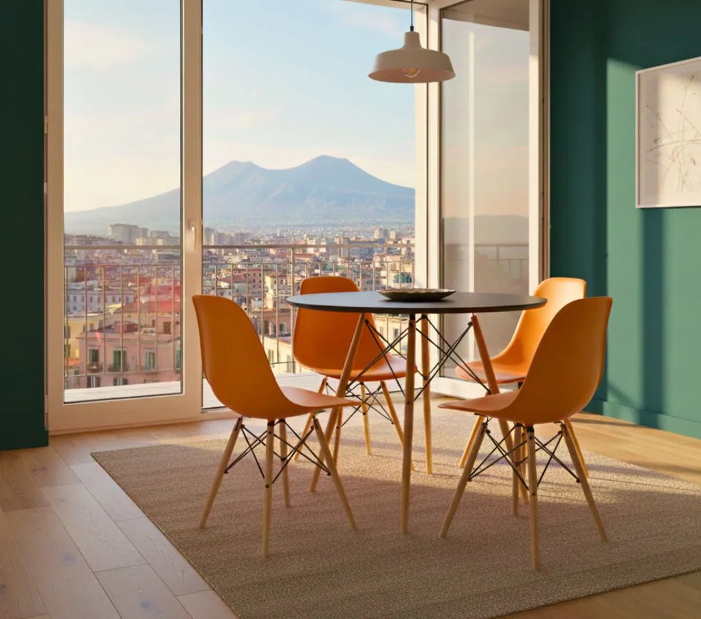 Кухненски стол Fiore KD-оранжев