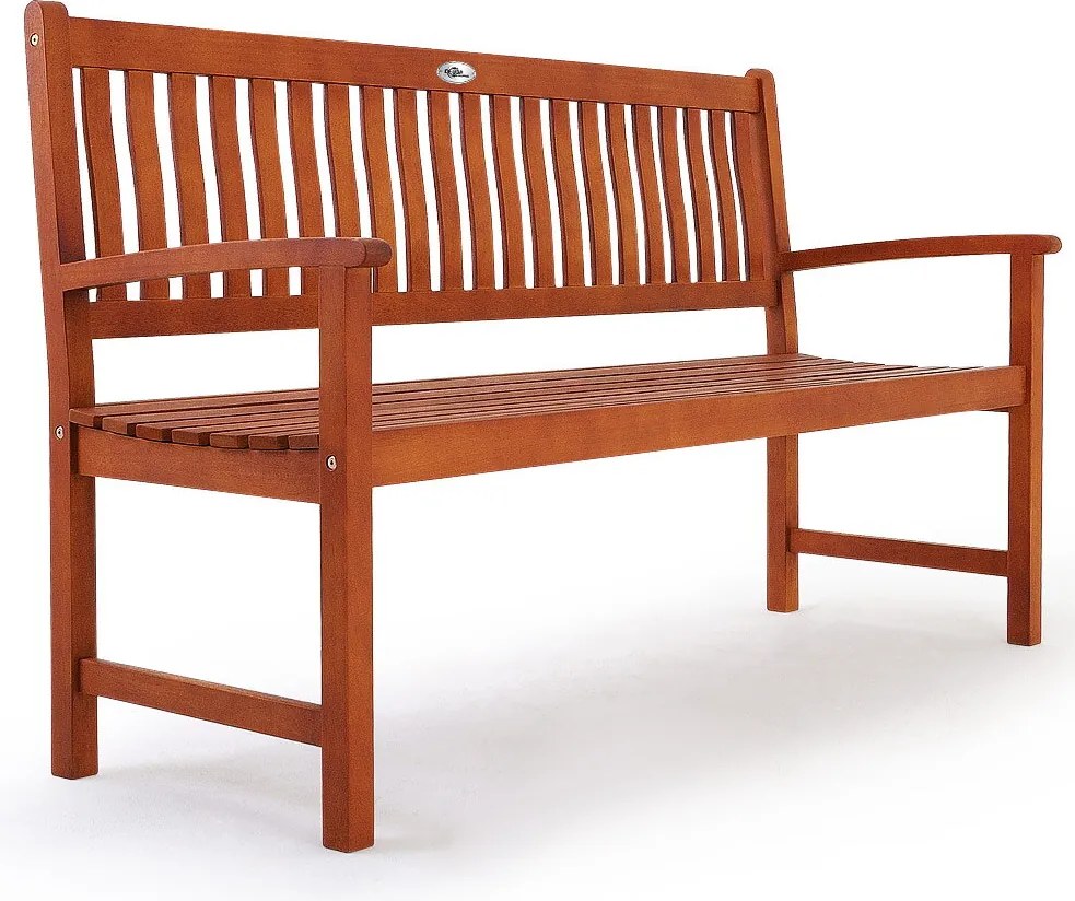 Градинска пейка от евкалиптова дървесина 152 cm