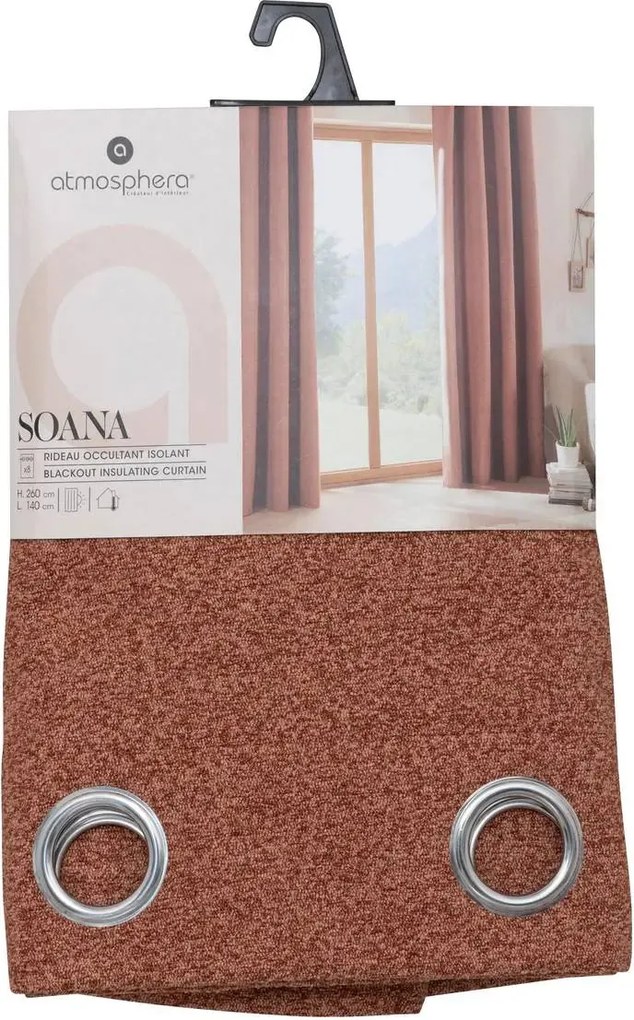 Термо блекаут завеса atmosphera Soana, 140x260 cm - Бежов