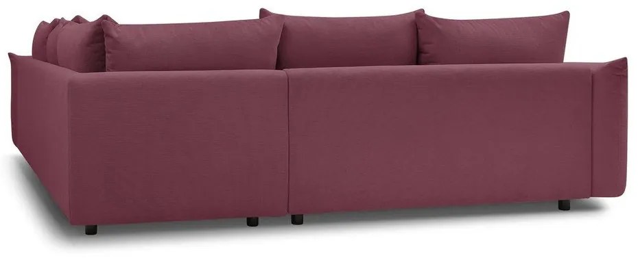 Ъглов диван в цвят бордо Ernest – Bobochic Paris