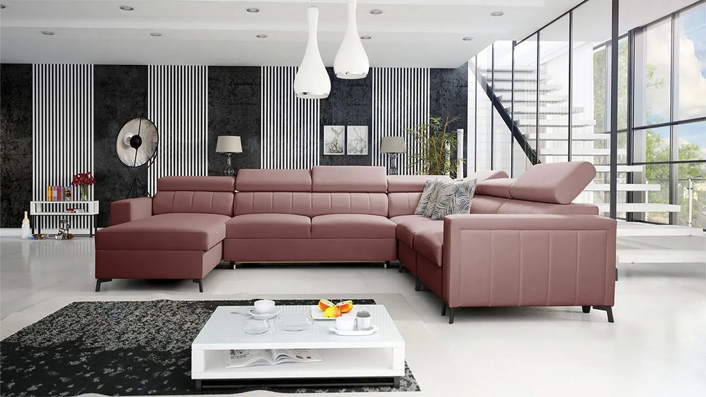 Ъглов диван Baltico VII-Left-Roz