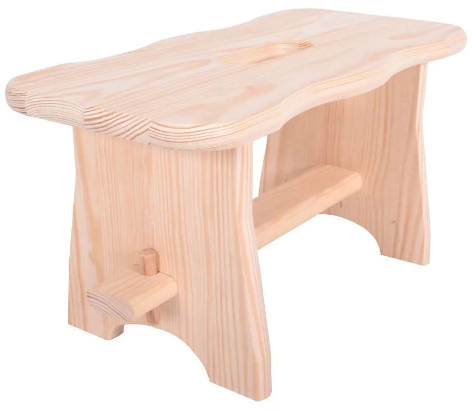 Стол от масивен бор в естествен цвят Tirolo – Rojaplast