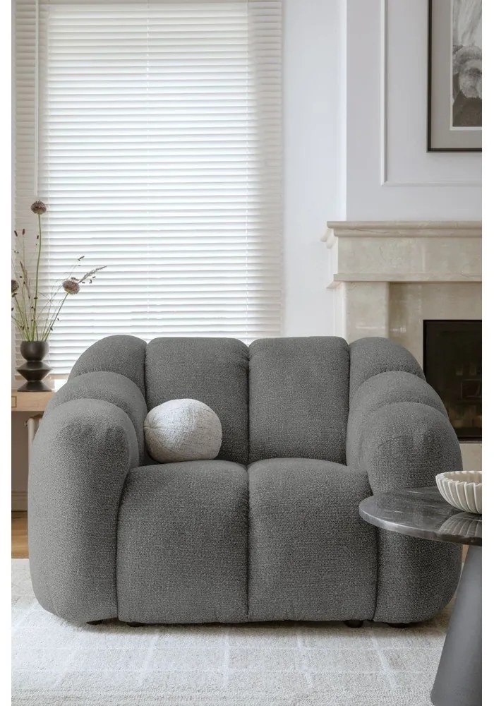 Сиво кресло Shell – Miuform