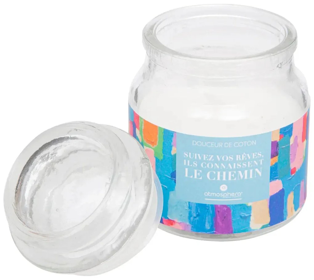 Ароматна свещ atmosphera Jomy, Стъкло, 65 g - Cotton