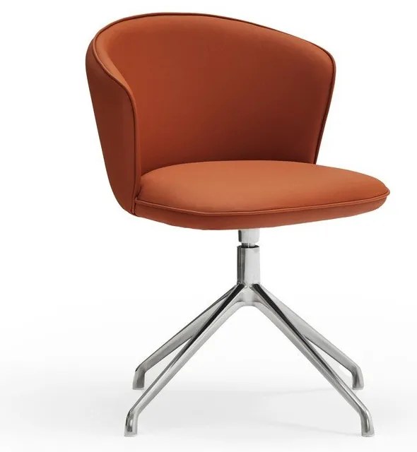 Оранжеви тапицирани трапезни столове в комплект 2 бр. Add – Teulat