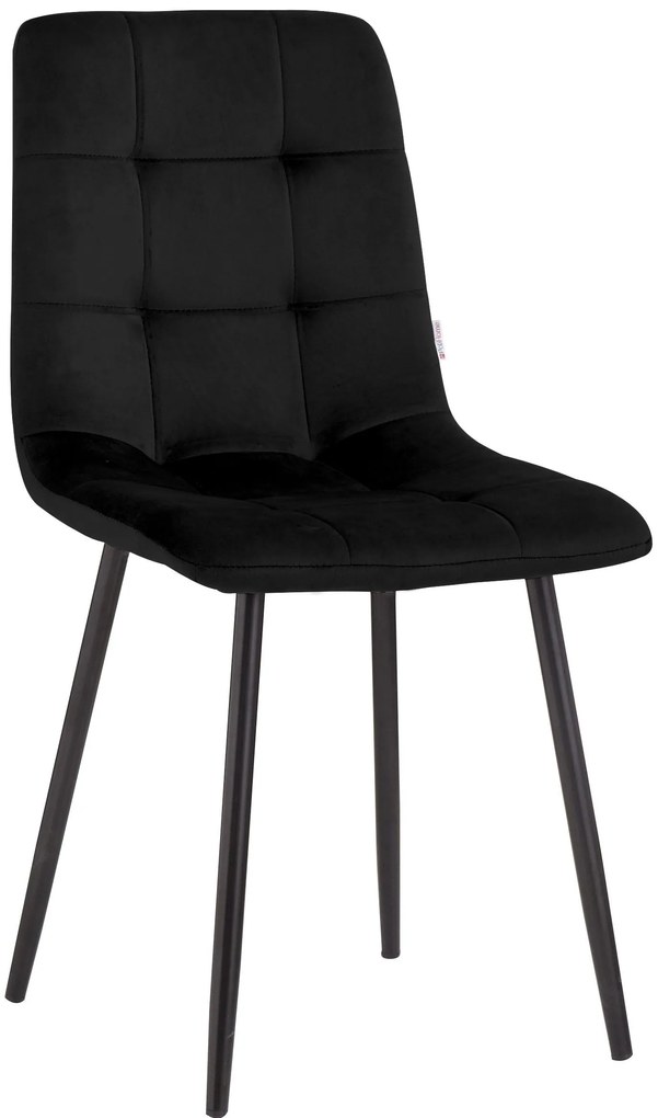 Кухненски стол Mona-черен (4) парчета