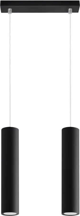 Черно метално висящо осветително тяло Castro – Sollux