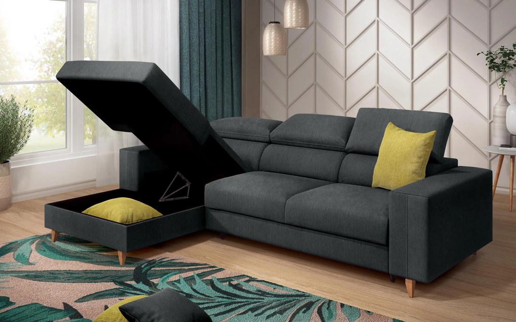 Разтегателен ъглов диван Авелино