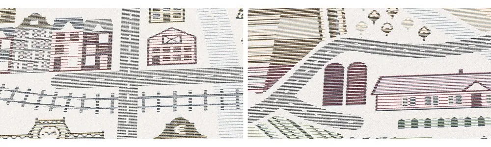 Бял двустранен детски килим , 160 x 230 cm Ülejõe - Narma