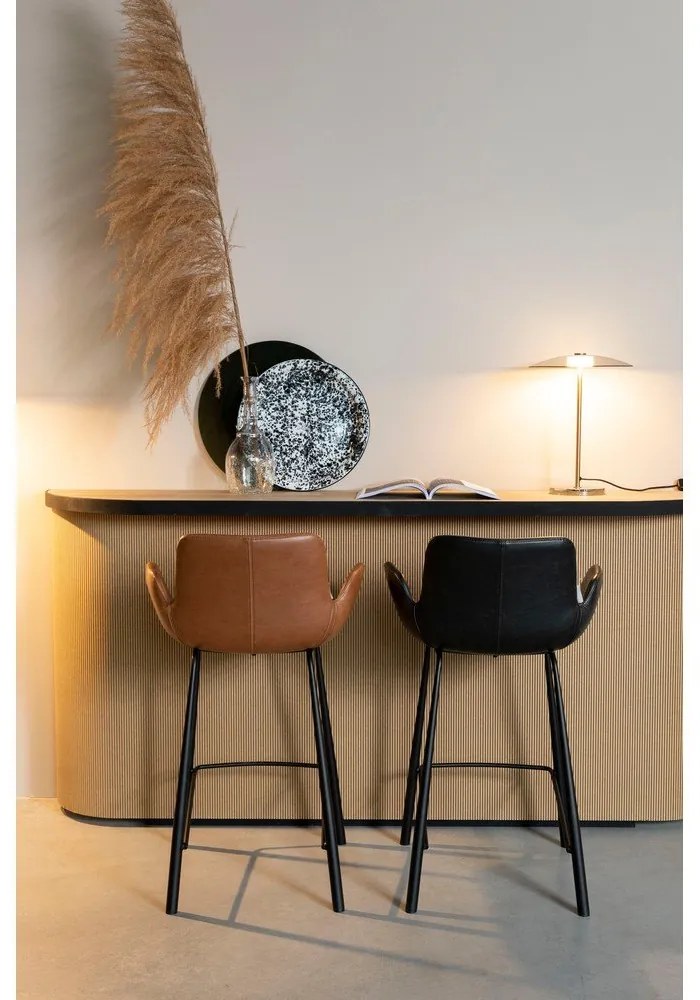 Кафяви бар столове в цвят коняк в комплект от 2 броя 91,5 cm Brit - Zuiver