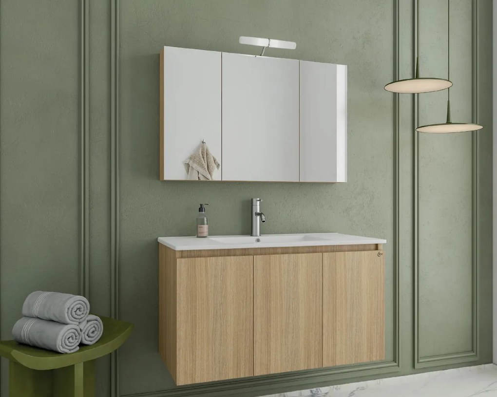 Комплект за баня Drop Verona 100-Светъл натурален