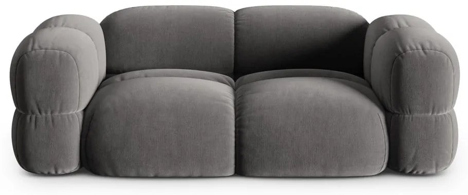 Сив кадифен диван 210 cm Loretto – Cosmopolitan Design