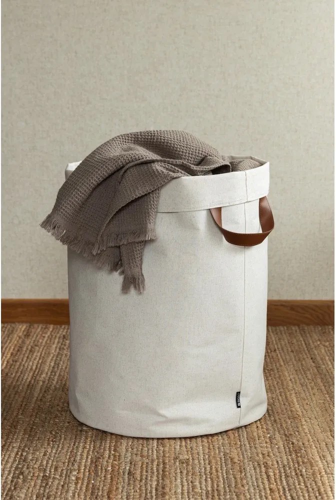 Бежов текстилен кош за пране 69 l Soft Storage – Bigso