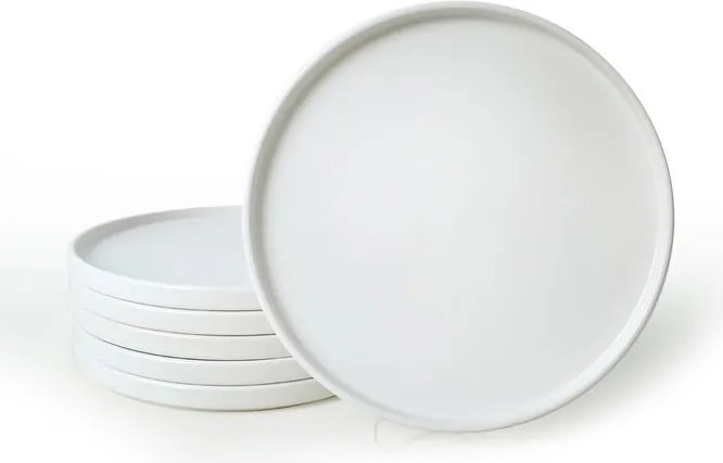 Бели керамични чинии в комплект от 6 бр. ø 27 cm – Hermia