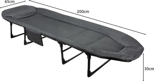 Сгъваемо легло за пътуване с матрак и здрава рамка