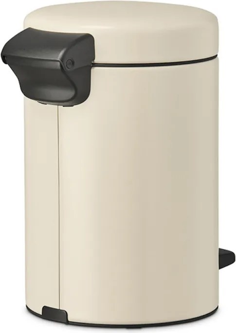 Кош за боклук с педал Brabantia NewIcon 1005523, 3 л, Плавно затваряне, Противоплъзгаща основа, Бежов