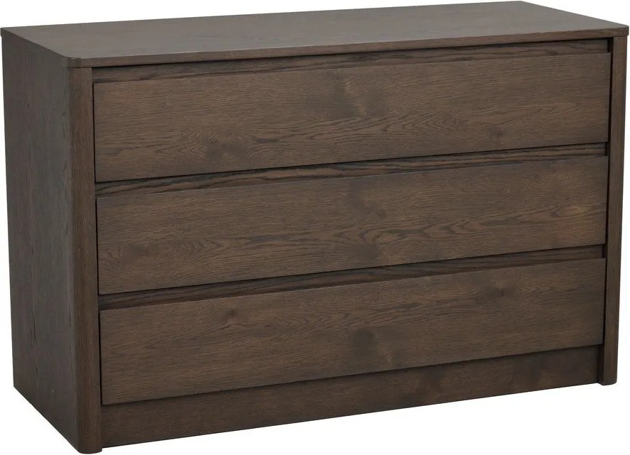 Скрин от декор от дъб в тъмно естествен цвят 110x70x45 cm Melstone – Rowico
