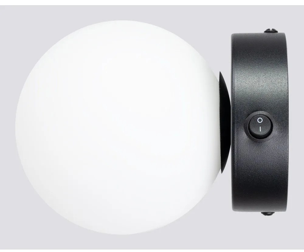 Черно-бяла стенна лампа Blaze – Sollux