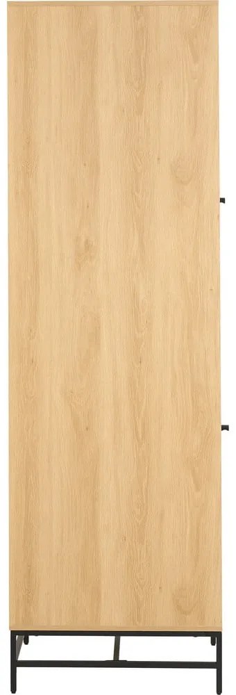 Гардероб от дъбов декор в естествен цвят 51x200x60 cm Albany – Actona