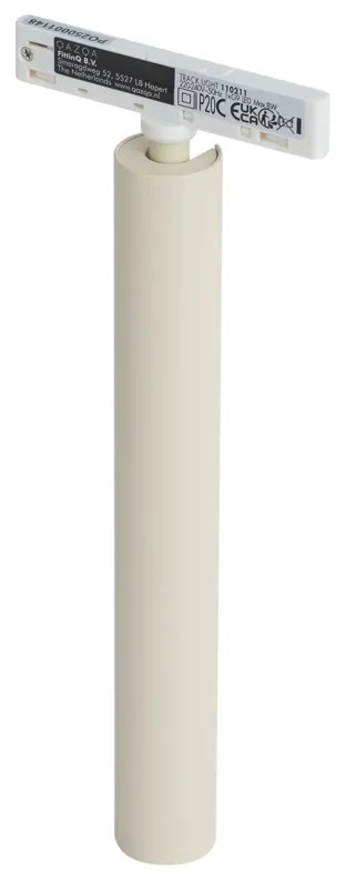 Модерен спот бежов с бяло за релсова осветителна система 1-фазна - Slimline Avery