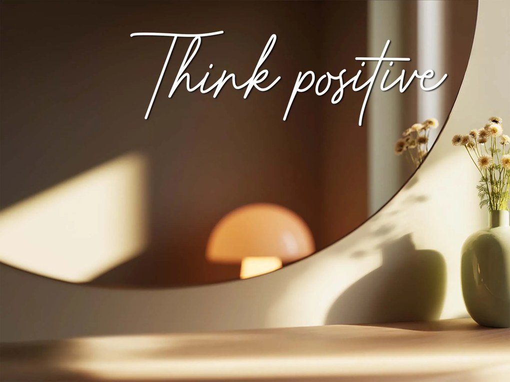 Стикер за огледало S16 – Think positive 79x24