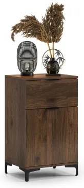 Скрин ЛАНА K-50S Елегантен Орех - СТОЯЩ ШКАФ С ЧЕКМЕДЖЕ