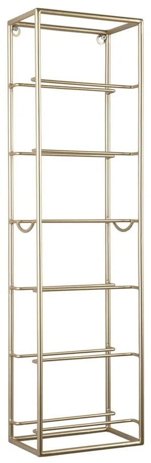 Метална стойка за вино, монтирана на стената, в златист цвят брой бутилки 6 Single - PT LIVING