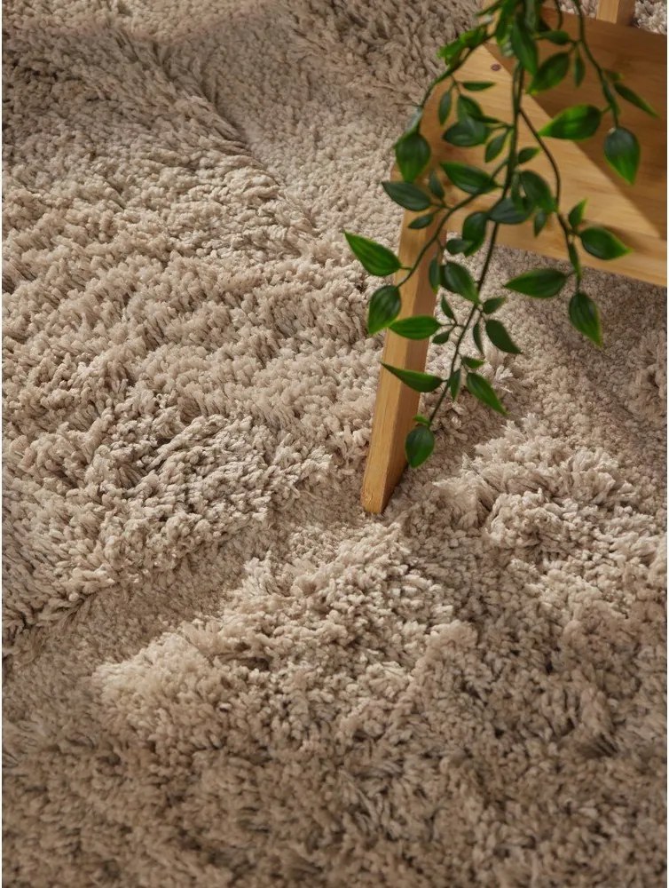 Бежов ръчно изработен кръгъл килим ø 160 cm Lambeth Jasper – Ted Baker