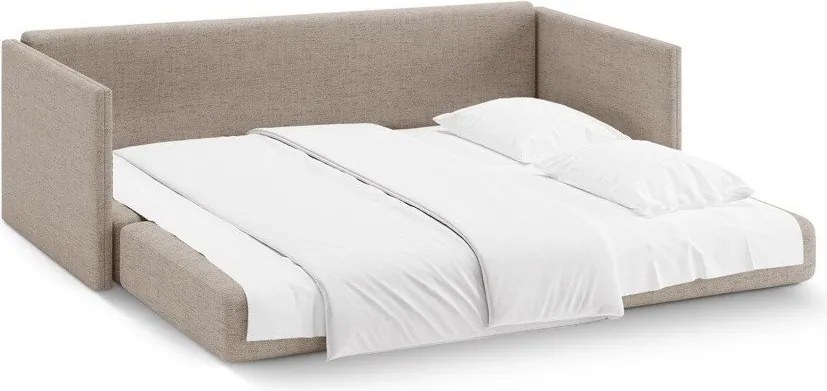 Светлокафяв шенилов сгъваем диван 209 cm Shannon – Cosmopolitan Design