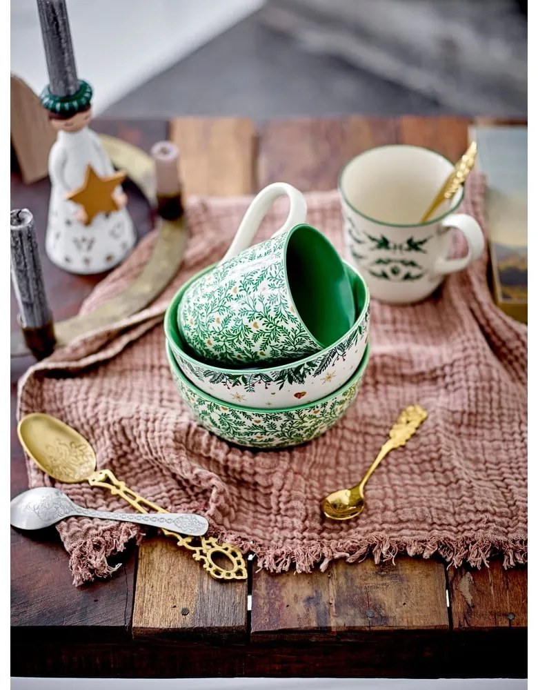 Свещници от полирезин с коледен мотив в комплект от 4 броя Abba - Bloomingville