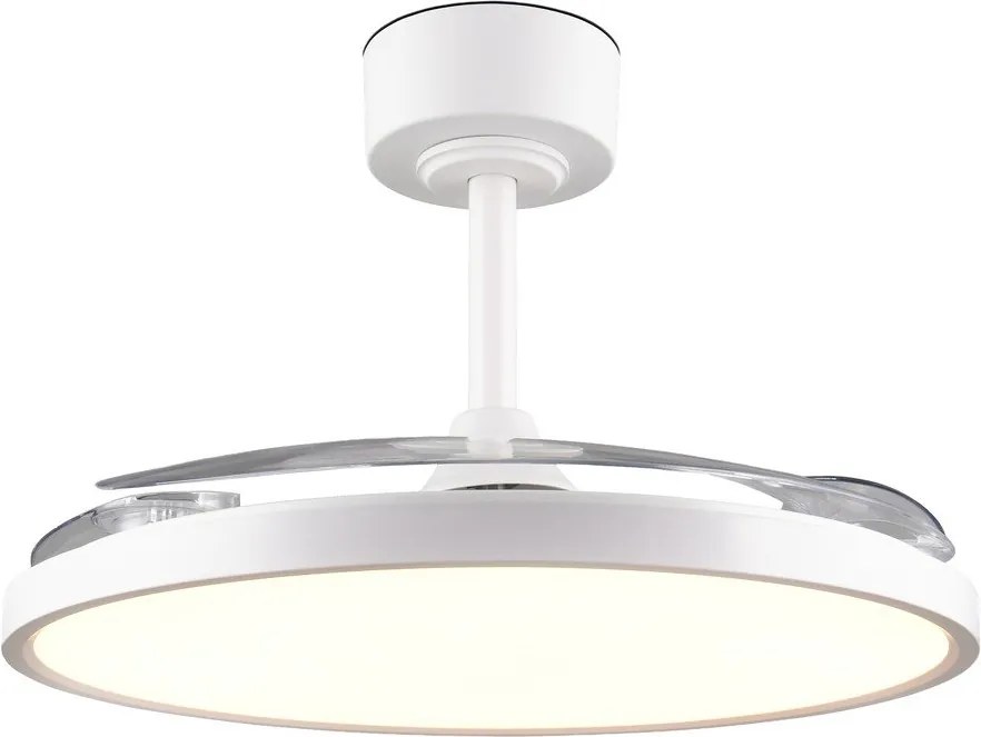 Бяло LED осветително тяло за таван Kasfjord – Trio