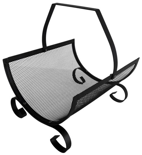 Метална стойка за дърво с дръжка 38 x 33 x 38 см