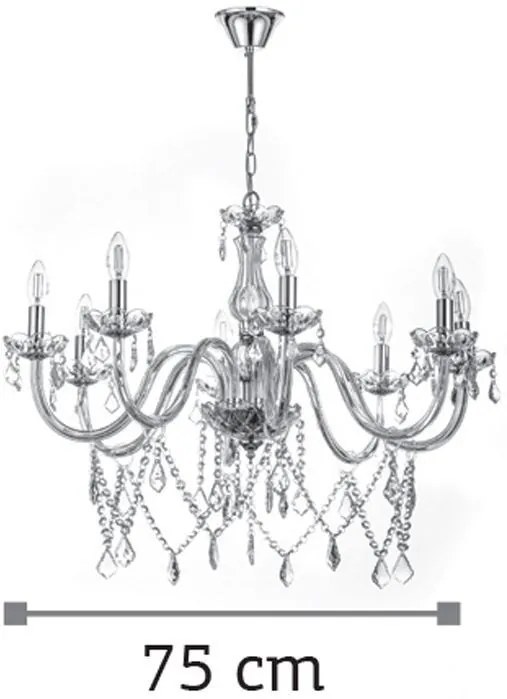 Плафон InLight 5314-8 Полилей-Transparent