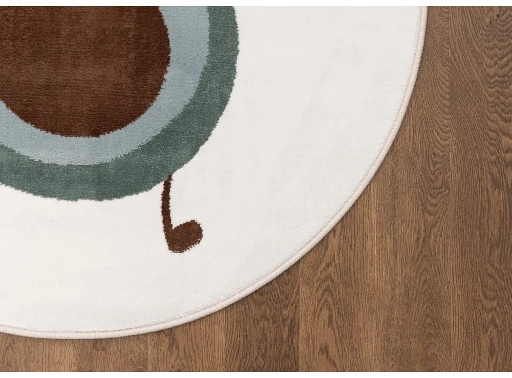 Детски килим в цвят мента и слонова кост ø133 cm Avocado Mint – FD