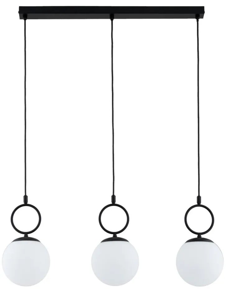 Пендел SITRO 3xE14/10W/230V черен/бял