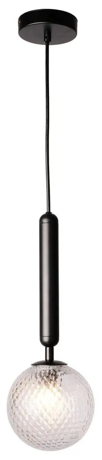 Черно висящо осветително тяло, височина 150 cm Musa - SULION