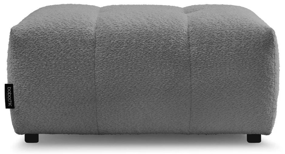 Сива табуретка от прежда с примки от букле Roxelane – Bobochic Paris